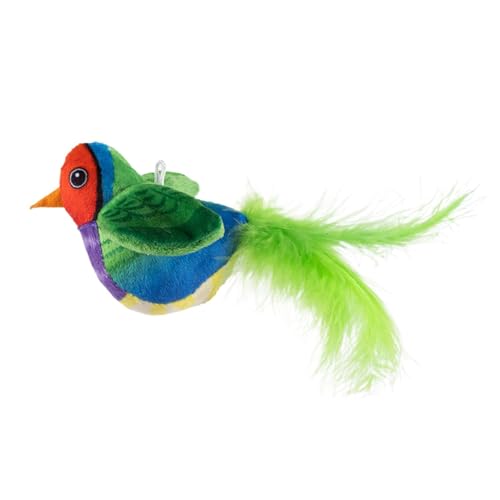 Vogelspielzeug, batteriebetrieben – zitternder Vogel mit flatternden Flügeln | interaktives Vogelspielzeug, realistisches Vogelspielzeug, automatisches fliegendes Vogelspielzeug, super weich und von Générique