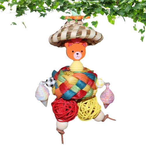 Vogelspielzeug für Wellensittiche, Vogelkäfigspielzeug, natürliches Vogelfutter, Spielzeug für Vögel, bunt, interaktiv, für Familie, Freunde, Zuhause Vogelspielzeug für Wellensittiche, Vogelkäfigspielzeug, natürliches Vogelfutter, Spielzeug für Vögel, bunt, interaktiv, für Familie, Freunde, Zuhause von Générique