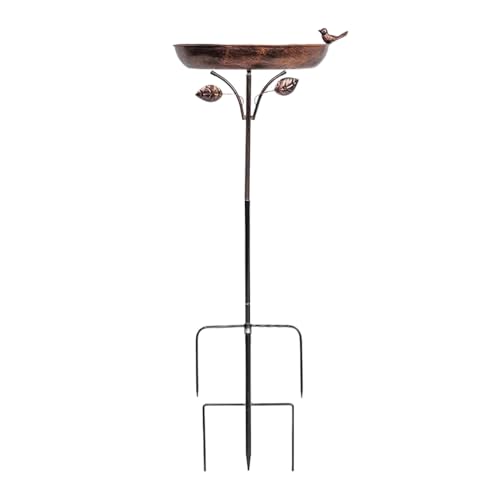 Vogeltränke für den Außenbereich – Vogeltränke, dekoratives Design mit Erdspieß mit 5 Zweigen für Garten im Freien von Générique