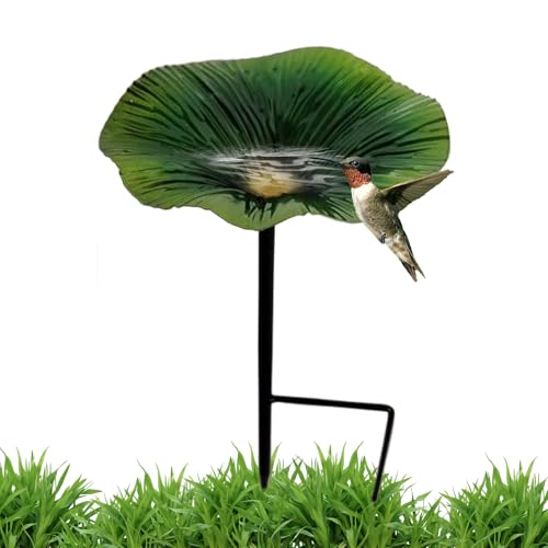 Vogeltränke für den Außenbereich | Wasserspender für den Außenbereich auf Säule – Dekoratives Gartendekor in Blumenform, wasserdicht, für Terrasse, Garten, Außenbereich Vogeltränke für den Außenbereich | Wasserspender für den Außenbereich auf Säule – Dekoratives Gartendekor in Blumenform, wasserdicht, für Terrasse, Garten, Außenbereich von Générique