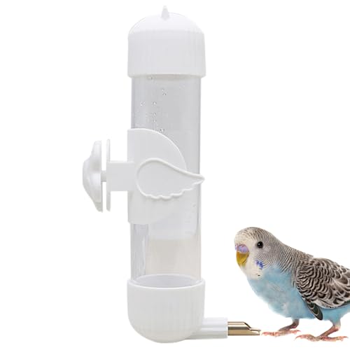 Vogelwasserflasche – Automatischer Käfigspender mit hängendem Design, einfach zu bedienen und zu ersetzen | Tragbares Trinken für Vögel und Kleintiere zu Hause von Générique