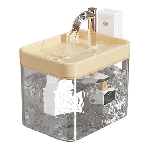 Wasserbrunnen für Katzen – Automatischer Wasserspender für Katzen 1,5 l | Wasserspender für Haustiere mit leiser Pumpe | Wasserspender mit großer Kapazität für Katzen | Fon von Générique