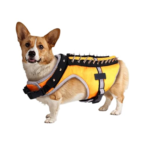 Weste mit Spitzen für Hunde | Reflektierendes Sicherheitsgeschirr für Welpen – verstellbare Weste mit Anti-Raubtier-Noppen – für Nachtaktivitäten und Wanderungen im Freien Weste mit Spitzen für Hunde | Reflektierendes Sicherheitsgeschirr für Welpen – verstellbare Weste mit Anti-Raubtier-Noppen – für Nachtaktivitäten und Wanderungen im Freien von Générique