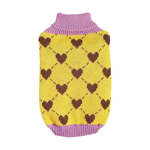 Winterpullover für Hunde – warmer Pullover für Haustiere, Winterpullover für kleine Hunde | warme Kleidung Haustierpullover Hundepullover, Rollkragenpullover, Welpenpullover, Herzpullover, von Générique