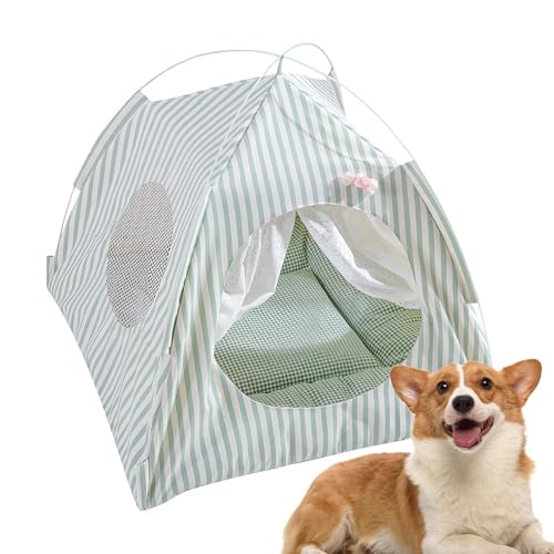 Zelt für Katzen, Hundezelt für den Innenbereich, halbgeschlossen, bequeme Tierrückhaltung mit Mesh, abnehmbar und waschbar, für Bunnies, Katzen und kleine Tiere Zelt für Katzen, Hundezelt für den Innenbereich, halbgeschlossen, bequeme Tierrückhaltung mit Mesh, abnehmbar und waschbar, für Bunnies, Katzen und kleine Tiere von Générique