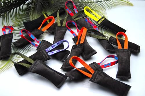10 Stück Beißwurst Leder, Schwarz Mini-Mini 6 x 3cm, 1 Schlaufe 10 Stück Beißwurst Leder, Schwarz Mini-Mini 6 x 3cm, 1 Schlaufe von Generisch
