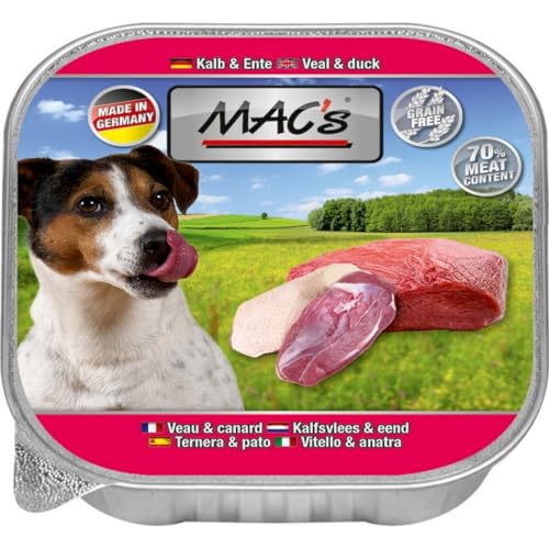 10 x MACs Dog Kalb & Ente 150g von Generisch