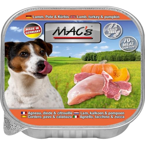 10 x MACs Dog Lamm, Pute & Kürbis 150g von Generisch