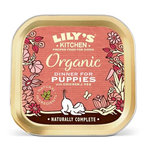 11 Schälchen Lilys Kitchen Dog Organic je 150 g (Dinner for Puppies) von Generisch