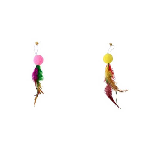 2 Stück/3 Stück Haustier Katzenspielzeug Katzen Teaser Sticks Federglocken Ersatzkopf Taschen Katzenspielzeug Feder, Katzenangel Ersatzfedern Anhänger Federn Katzen Spielzeug für Katze 2 Stück/3 Stück Haustier Katzenspielzeug Katzen Teaser Sticks Federglocken Ersatzkopf Taschen Katzenspielzeug Feder, Katzenangel Ersatzfedern Anhänger Federn Katzen Spielzeug für Katze von Generisch