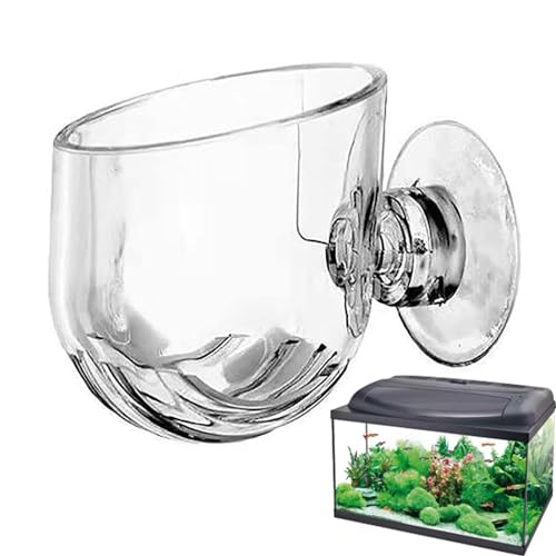 2 Stück Wasserpflanzenbecher – Acryl-Wasserpflanzentopf mit Saugnäpfen, transparenter Wasserpflanzenhalter, roter Garnelenpflanzen-Becher-Topfhalter, Aquarium-Zubehör, Aquarium-Aquarium-Dekor von Generisch