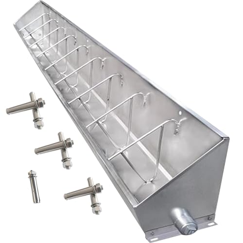 2-in-1 Futtertrog für Brei und Getreide, Edelstahl-Design für effiziente Fütterung in Tiergehegen und Bauernhöfen 2-in-1 Futtertrog für Brei und Getreide, Edelstahl-Design für effiziente Fütterung in Tiergehegen und Bauernhöfen von Generisch