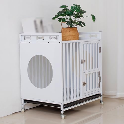 2-in-1 robuste Hundekäfig-Möbel mit Rollen, kaufeste Hundehütte für den Innenbereich, umwandelbarer Beistelltisch für kleine bis große Hunde 2-in-1 robuste Hundekäfig-Möbel mit Rollen, kaufeste Hundehütte für den Innenbereich, umwandelbarer Beistelltisch für kleine bis große Hunde von Generisch