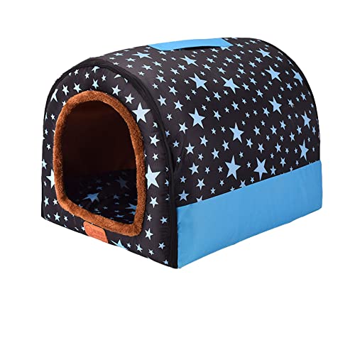 2-in-1 tragbare Iglu-Hundehütte mit abnehmbarem, waschbarem Dach, groß, faltbar, rutschfest, gemütlich, Haustier-Sofabett zum Schlafen, Größe XXL 2-in-1 tragbare Iglu-Hundehütte mit abnehmbarem, waschbarem Dach, groß, faltbar, rutschfest, gemütlich, Haustier-Sofabett zum Schlafen, Größe XXL von Generisch