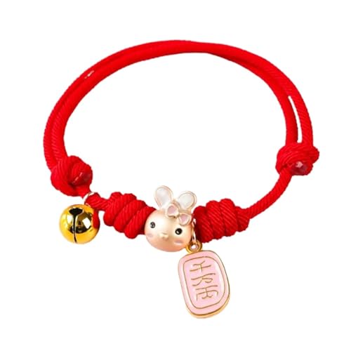 2 x Katzen-Halskette, festliches Urlaubsdekor, verstellbar, Cartoon-gewebtes Welpenhalsband mit Glocke (E) von Generisch