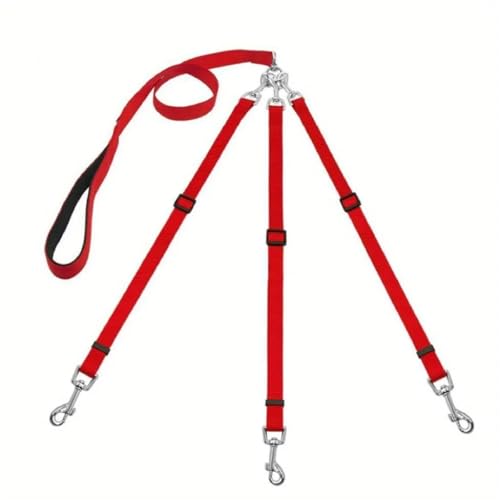 3-in-1-Hundeleine, abnehmbares Nylon-Hundegeschirr, für Outdoor-Aktivitäten, Spaziergänge und Training für mittelgroße Hunde, Rot 3-in-1-Hundeleine, abnehmbares Nylon-Hundegeschirr, für Outdoor-Aktivitäten, Spaziergänge und Training für mittelgroße Hunde, Rot von Generisch