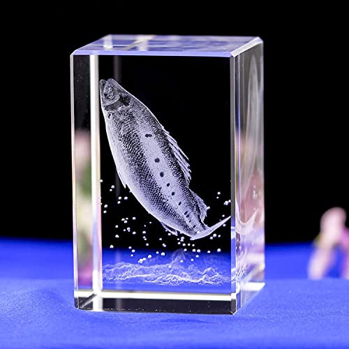 3D-geschnitzte Kristallglas-Ornamente – transparentes Aquarium-Bastelgeschenk für Heimdekoration von Generisch