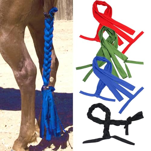 4 Stück Pferdeschweif Bandage, Pferd Schweifschutz, Schweifschoner Pferd, Soft Shield Wrap für Pferde, Pferdeschweif Tasche für Pferde, Pferdeschweifschutz für Schweif Sauber und Geschützt von Generisch