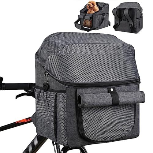 4 in 1 faltbarer Hundefahrradträger mit Lenkeradapter – Hundefahrradkorb für Outdoor Radfahren, Wandern & Reisen – Atmungsaktiver Haustier-Rucksack – Katzen-Hunde-Fahrradkorb 4 in 1 faltbarer Hundefahrradträger mit Lenkeradapter – Hundefahrradkorb für Outdoor Radfahren, Wandern & Reisen – Atmungsaktiver Haustier-Rucksack – Katzen-Hunde-Fahrradkorb von Generisch