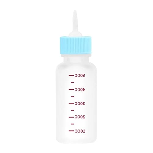 50 ml Haustier-Futterstation Stillflasche für Neugeborene Katzen Hunde Milchflasche Baby Kätzchen Futterspender Flasche Haustier Fütterungsbedarf von Generisch