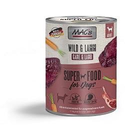 6 Dosen Macs Dog Hundefutter je 800 g (Wild & Lamm) von Generisch