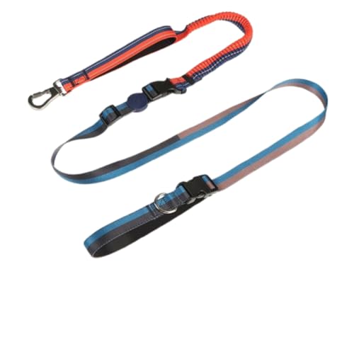 6-in-1 Hundeleine mit Bauchgurt – Freihandleine & Joggingleine für kleine & große Hunde – mit 2 Griffen, Anti-Schock-Feder, Auto-Gurt – Schleppleine & Geschirr-Alternative von Generisch