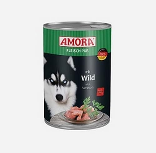 6 x Amora Dog Fleisch Pur Wild 400g von Generisch