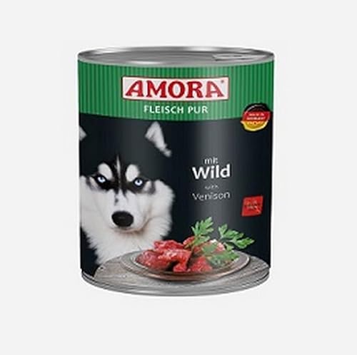 6 x Amora Dog Fleisch Pur Wild 800g von Generisch