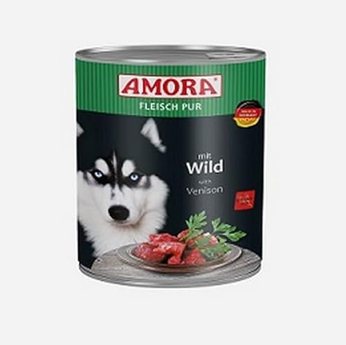 6 x Amora Dog Fleisch Pur Wild 800g 6 x Amora Dog Fleisch Pur Wild 800g von Generisch
