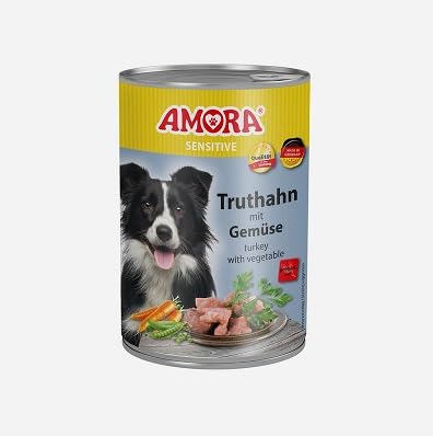 6 x Amora Dose Dog Sensitive Truthahn & Gemüse je 400 g von Generisch