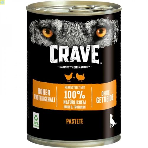 6 x Crave Dog Dose Huhn & Truthahn 400 g von Generisch