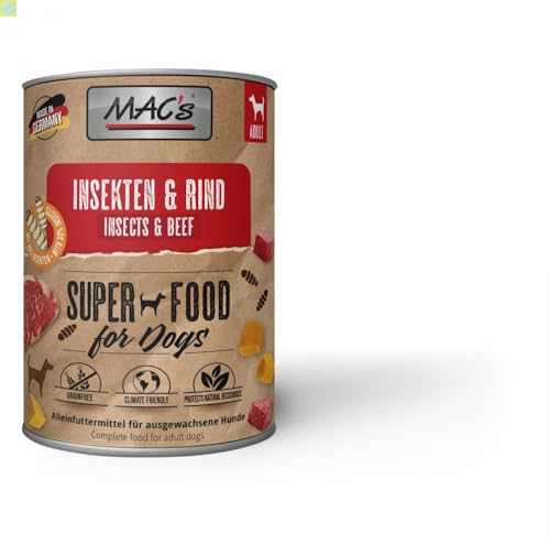 6 x MACs Dog Insekten & Rind Dose 750g von Generisch