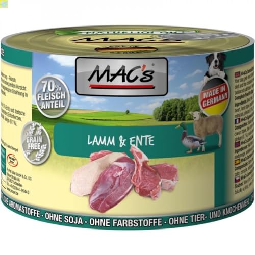 6 x MACs Dog Lamm & Ente 200g von Generisch