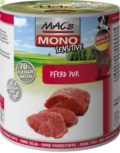 6 x MACs Dog Mono Pferd Pur 800g 6 x MACs Dog Mono Pferd Pur 800g von Generisch