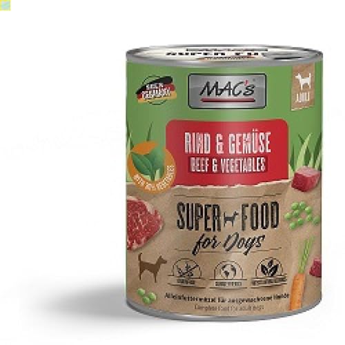 6 x MACs Dog Rind & Gemüse 800g von Generisch