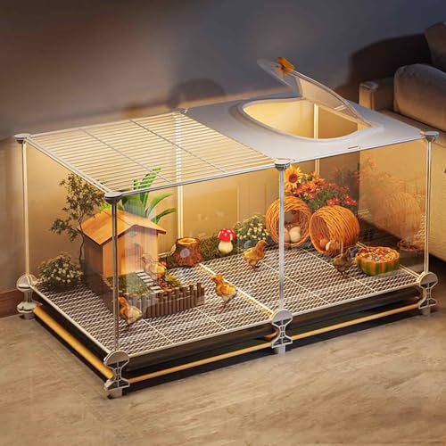 8er Set Transparent Geschlossener Hühnerstall Wachtelkäfig Frettchenkäfig Chinchillakäfig Meerschweinchenkäfig mit Sichtfenster Verschlüsselte Fußpolster Tablett Design 8er Set Transparent Geschlossener Hühnerstall Wachtelkäfig Frettchenkäfig Chinchillakäfig Meerschweinchenkäfig mit Sichtfenster Verschlüsselte Fußpolster Tablett Design von Generisch