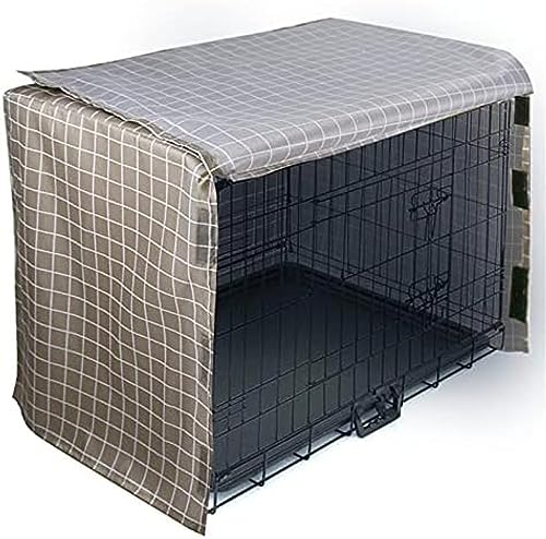 Abdeckung für Hundekäfige, schalldicht, belüftet, langlebig, Doppeltür-Polyester-Tuch, Luftstrom, universelle Passform für Drahtkästen Abdeckung für Hundekäfige, schalldicht, belüftet, langlebig, Doppeltür-Polyester-Tuch, Luftstrom, universelle Passform für Drahtkästen von Generisch