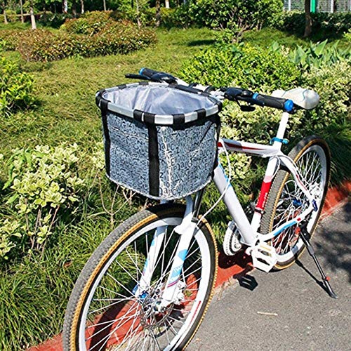 Abnehmbarer Fahrradkorb für kleine Haustiere - Faltbare Vorderradtasche - Tragbarer Trolley für Katzen und Hunde Abnehmbarer Fahrradkorb für kleine Haustiere - Faltbare Vorderradtasche - Tragbarer Trolley für Katzen und Hunde von Generisch