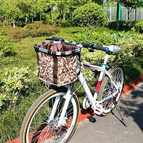 Abnehmbarer Fahrradkorb für kleine Haustiere - Faltbare Vorderradtasche - Tragbarer Trolley für Katzen und Hunde Abnehmbarer Fahrradkorb für kleine Haustiere - Faltbare Vorderradtasche - Tragbarer Trolley für Katzen und Hunde von Generisch