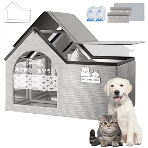 Air Conditioner Cat House,Pet Cooling House with Removable Pad & Ice Pack,Portable Upgraded Dog House with Ac Suitable for Small,Medium and Large Dogs and Cats Air Conditioner Cat House,Pet Cooling House with Removable Pad & Ice Pack,Portable Upgraded Dog House with Ac Suitable for Small,Medium and Large Dogs and Cats von Generisch
