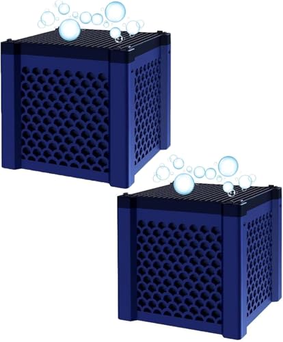 Aktivkohle Aquarium, Clever-Cube Aktivkohle Pferde,Eco Aquarium Wasserreiniger Würfel,Aktivkohlefilter Pferdetränke,Eco-Aquarium Wassertrog Purifier Cube,Für Teiche,Aquarium,Vorratstank (2) von Generisch