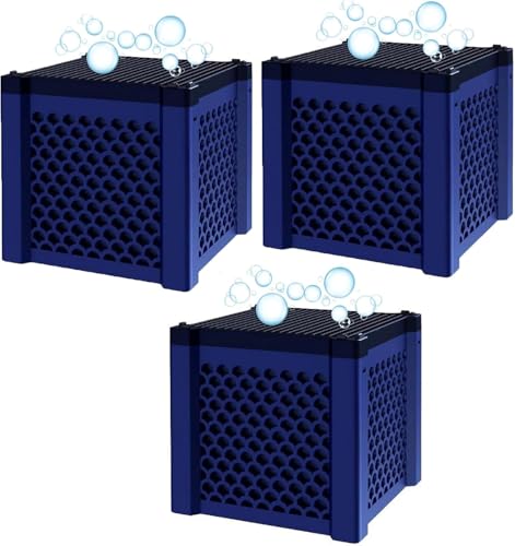 Aktivkohle Aquarium, Clever-Cube Aktivkohle Pferde,Eco Aquarium Wasserreiniger Würfel,Aktivkohlefilter Pferdetränke,Eco-Aquarium Wassertrog Purifier Cube,Für Teiche,Aquarium,Vorratstank (3) von Generisch