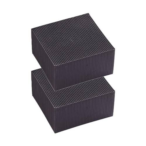 Aktivkohle Filter Cube, Aktivkohlefiltercube, Aktivkohle Teich Pferde-Wassertrog Purifier Cube, Wasserfilter Für Wasserreinigung, Wiederverwendbarer Für Teiche, Aquarium, Tank (2PCS, 10*10*5 CM) von Generisch
