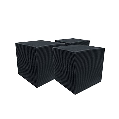 Aktivkohle Filter Cube, Aktivkohlefiltercube, Aktivkohle Teich Pferde-Wassertrog Purifier Cube, Wasserfilter Für Wasserreinigung, Wiederverwendbarer Für Teiche, Aquarium, Tank (3PCS, 10*10*10 CM) von Generisch