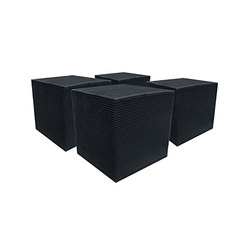 Aktivkohle Filter Cube, Aktivkohlefiltercube, Aktivkohle Teich Pferde-Wassertrog Purifier Cube, Wasserfilter Für Wasserreinigung, Wiederverwendbarer Für Teiche, Aquarium, Tank (4PCS, 10*10*10 CM) von Generisch