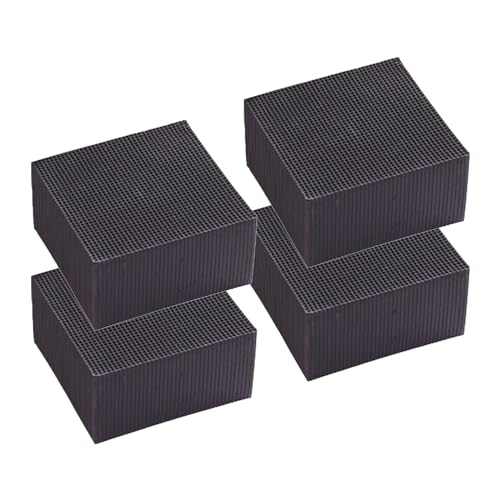 Aktivkohle Filter Cube, Aktivkohlefiltercube, Aktivkohle Teich Pferde-Wassertrog Purifier Cube, Wasserfilter Für Wasserreinigung, Wiederverwendbarer Für Teiche, Aquarium, Tank (4PCS, 10*10*5 CM) von Generisch