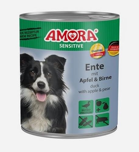 Amora Dog Sensitive getreidefrei Ente, Apfel & Birne 800g (Menge: 6 je Bestelleinheit) von Generisch