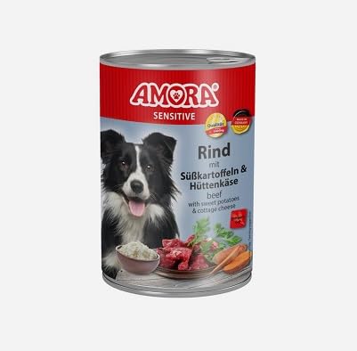 Amora Dog Sensitive getreidefrei Rind & Süßkartoffel 400g (Menge: 6 je Bestelleinheit) von Generisch