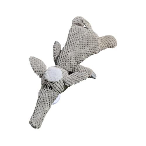 Animal Shaped Dog Doll, Squeaky Plush Chew Toy, Soft Puppy Teething, Bite-Resistant Pet Toy, (Assorted Animals), for Small & Large Dogs 13.78x7.87 Inches von Generisch