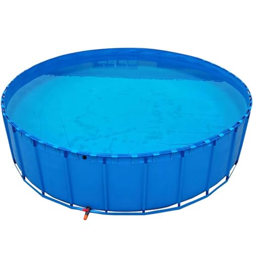 Aquakultur-Wassertank-Zisterne, Stahlrahmen, multifunktionales PVC-Segeltuch, temporärer Fischteich, Aquarium-Pool, multifunktionales PVC-Leinwand, freistehendes Aquarium für Koi, Goldfisch, Segeltuch Aquakultur-Wassertank-Zisterne, Stahlrahmen, multifunktionales PVC-Segeltuch, temporärer Fischteich, Aquarium-Pool, multifunktionales PVC-Leinwand, freistehendes Aquarium für Koi, Goldfisch, Segeltuch von Generisch